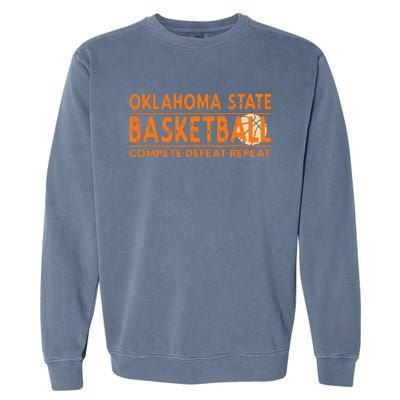 Oklahoma Basketball Compete Defeat Repeat Garment-Dyed Sweatshirt