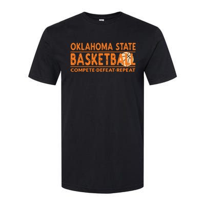 Oklahoma Basketball Compete Defeat Repeat Softstyle CVC T-Shirt