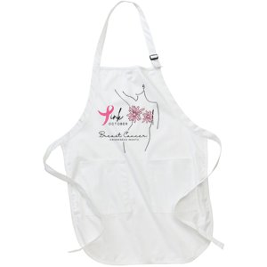 October Breast Cancer Awareness Month Full-Length Apron With Pockets