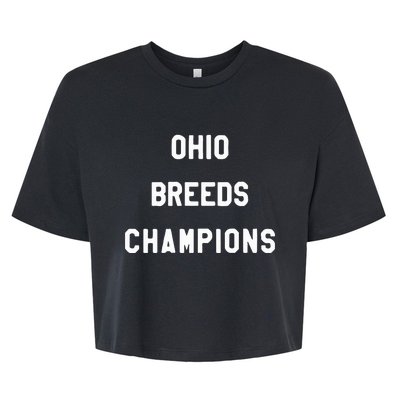 Ohio Breeds Champions Bella+Canvas Jersey Crop Tee