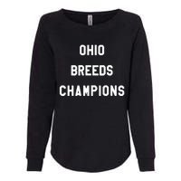 Ohio Breeds Champions Womens California Wash Sweatshirt