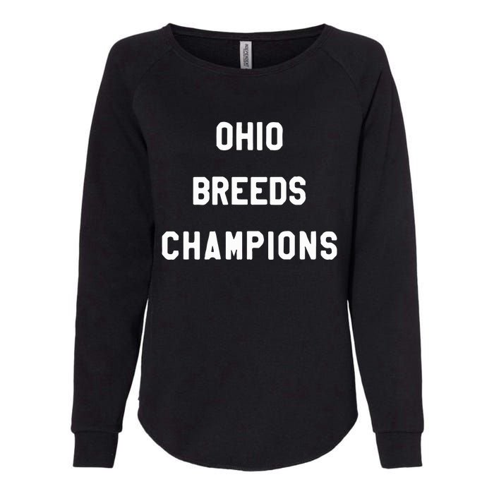 Ohio Breeds Champions Womens California Wash Sweatshirt