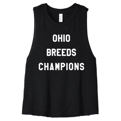 Ohio Breeds Champions Women's Racerback Cropped Tank