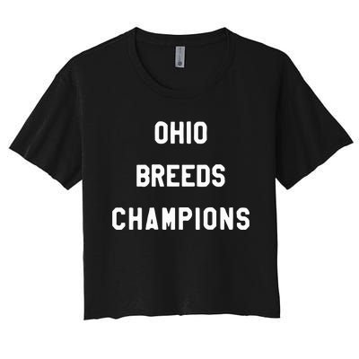 Ohio Breeds Champions Women's Crop Top Tee