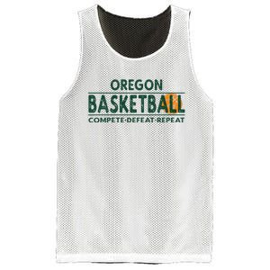 Oregon Basketball Compete Defeat Repeat Mesh Reversible Basketball Jersey Tank