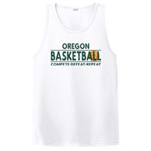 Oregon Basketball Compete Defeat Repeat PosiCharge Competitor Tank