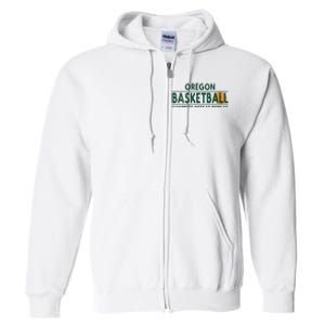 Oregon Basketball Compete Defeat Repeat Full Zip Hoodie