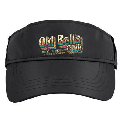 Old Balls Club 40 Funny 40th Birthday 40 Years Of Awesome Adult Drive Performance Visor