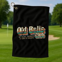 Old Balls Club 40 Funny 40th Birthday 40 Years Of Awesome Golf Towel