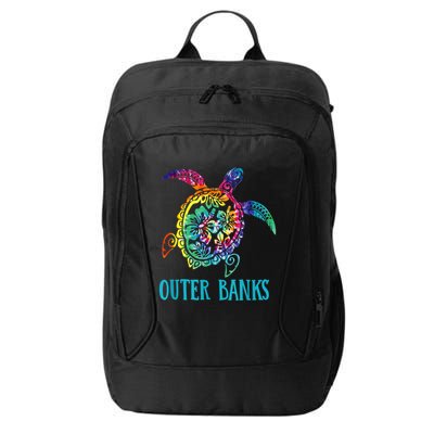 Outer Banks Carolina Sea Turtle Hibiscus Tie Dye Summer City Backpack