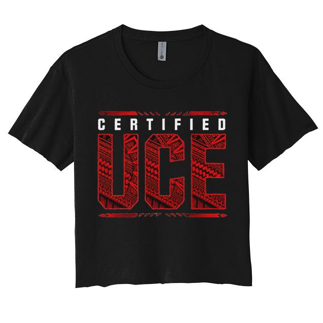Og Bloodline Certified Uce Funny Wrestling Crop Top