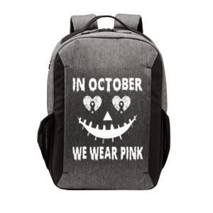 October Breast Cancer Awareness Pumpkin Halloween Vector Backpack