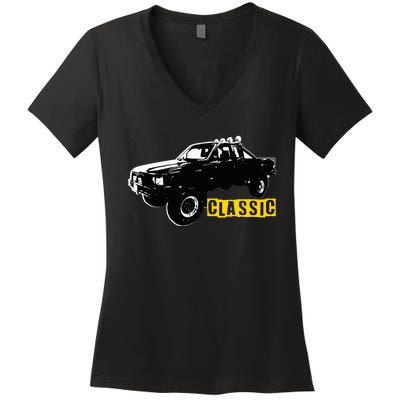 Old But Classic Tacoma 4x4 Mcfly Women's V-Neck T-Shirt