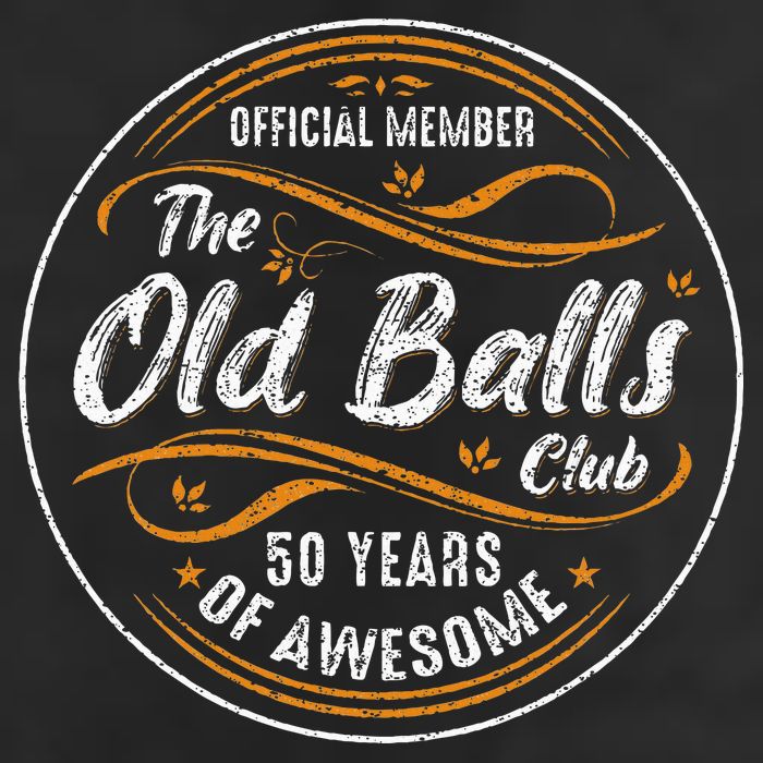 Old Balls Club 50th Birthday 50 Years Of Awesome Adult Drive Performance Visor