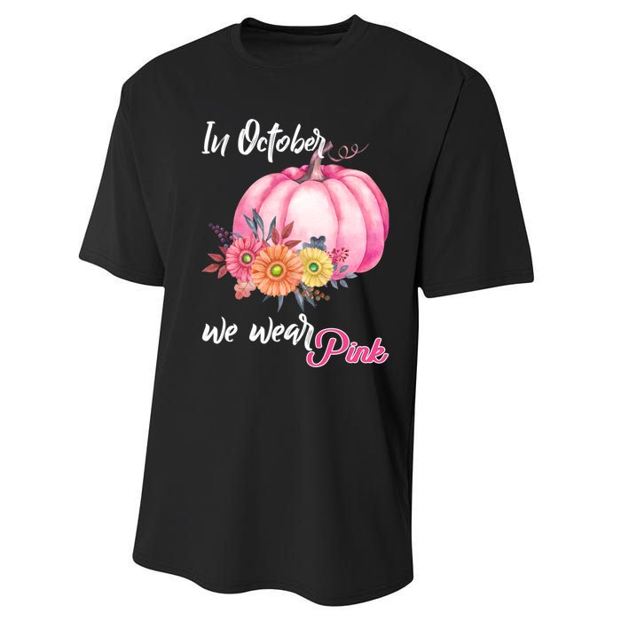 October Breast Cancer Gift Performance Sprint T-Shirt