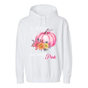 October Breast Cancer Gift Garment-Dyed Fleece Hoodie