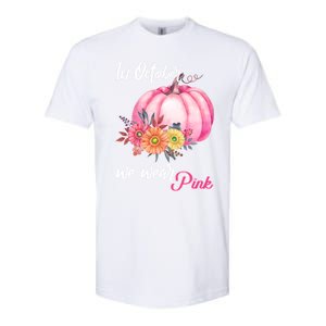 October Breast Cancer Gift Softstyle CVC T-Shirt