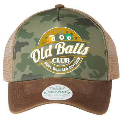 Old Balls Club Pool 8 Ball Billiards Division For Legacy Tie Dye Trucker Hat