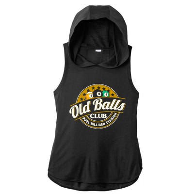 Old Balls Club Pool 8 Ball Billiards Division For Ladies PosiCharge Tri-Blend Wicking Draft Hoodie Tank