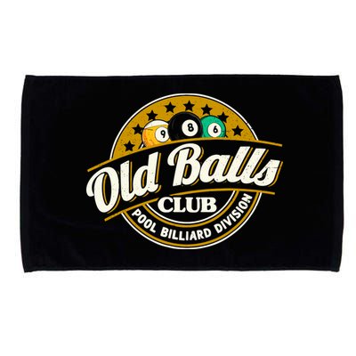 Old Balls Club Pool 8 Ball Billiards Division For Microfiber Hand Towel