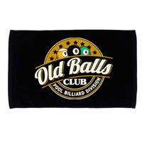 Old Balls Club Pool 8 Ball Billiards Division For Microfiber Hand Towel