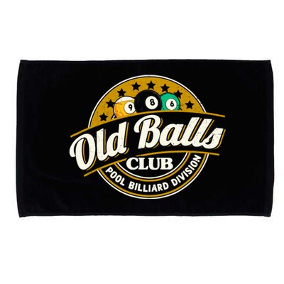 Old Balls Club Pool 8 Ball Billiards Division For Microfiber Hand Towel