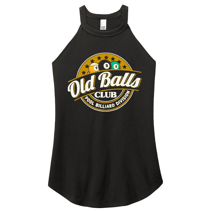 Old Balls Club Pool 8 Ball Billiards Division For Women's Perfect Tri Rocker Tank