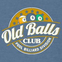 Old Balls Club Pool 8 Ball Billiards Division For Garment-Dyed Sweatshirt