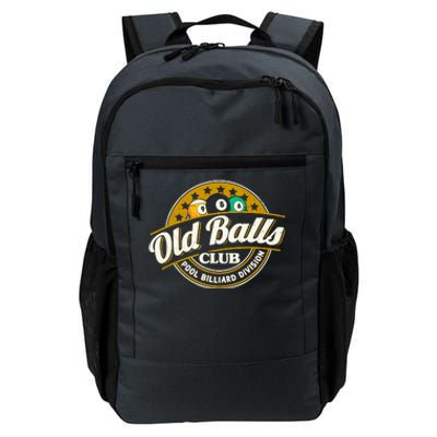 Old Balls Club Pool 8 Ball Billiards Division For Daily Commute Backpack