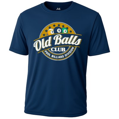 Old Balls Club Pool 8 Ball Billiards Division For Performance Shirt