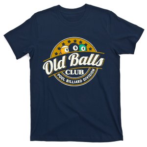 Old Balls Club Pool 8 Ball Billiards Division For T-Shirt