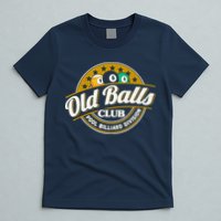 Old Balls Club Pool 8 Ball Billiards Division For T-Shirt
