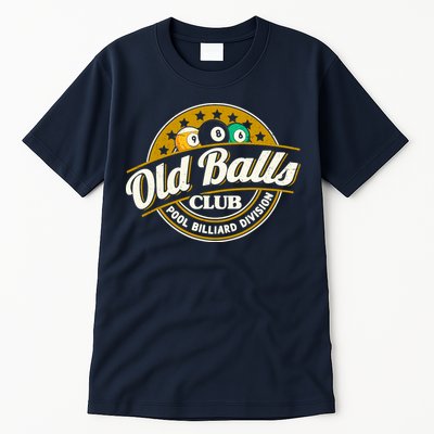 Old Balls Club Pool 8 Ball Billiards Division For Tall T-Shirt