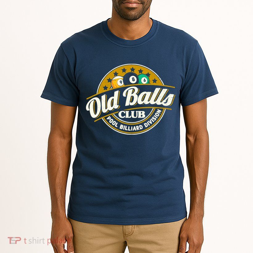 Old Balls Club Pool 8 Ball Billiards Division For Tall T-Shirt