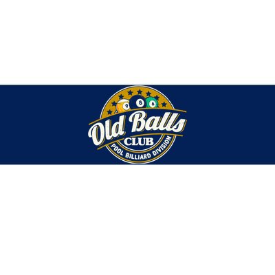 Old Balls Club Pool 8 Ball Billiards Division For Bumper Sticker