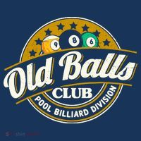 Old Balls Club Pool 8 Ball Billiards Division For Flatbill Hat