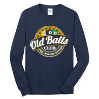 Old Balls Club Pool 8 Ball Billiards Division For Tall Long Sleeve T-Shirt