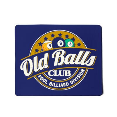 Old Balls Club Pool 8 Ball Billiards Division For Mousepad