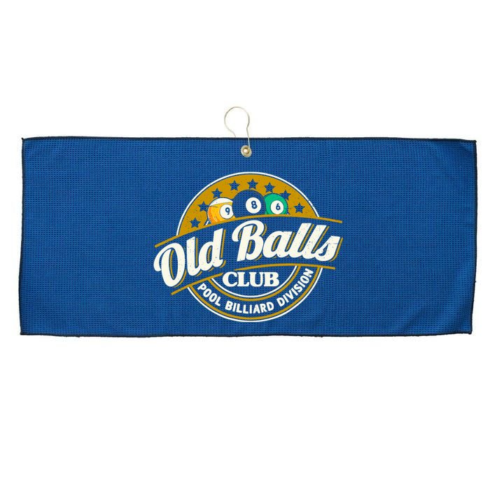 Old Balls Club Pool 8 Ball Billiards Division For Large Microfiber Waffle Golf Towel