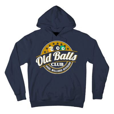 Old Balls Club Pool 8 Ball Billiards Division For Tall Hoodie