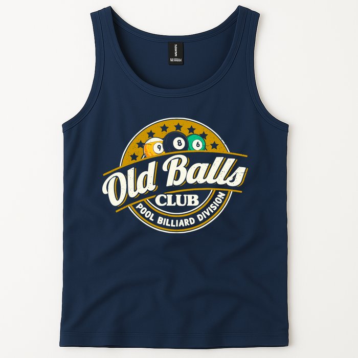 Old Balls Club Pool 8 Ball Billiards Division For Tank Top