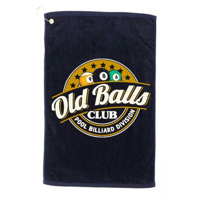 Old Balls Club Pool 8 Ball Billiards Division For Golf Towel