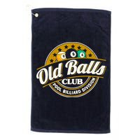 Old Balls Club Pool 8 Ball Billiards Division For Golf Towel