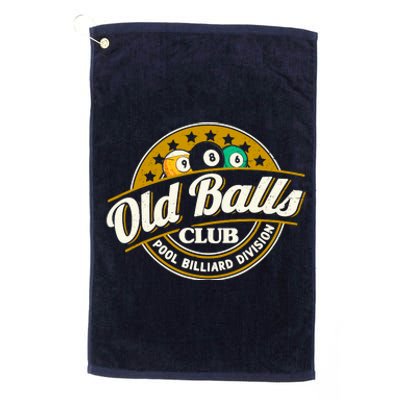 Old Balls Club Pool 8 Ball Billiards Division For Platinum Collection Golf Towel