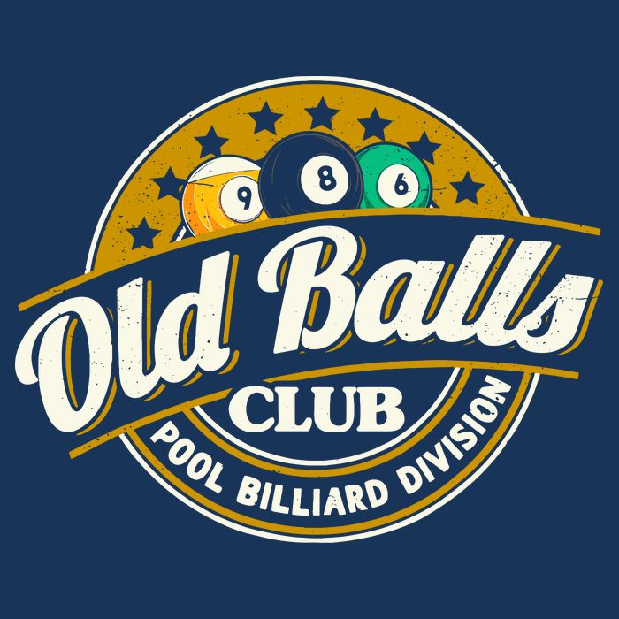 Old Balls Club Pool 8 Ball Billiards Division For Toddler T-Shirt