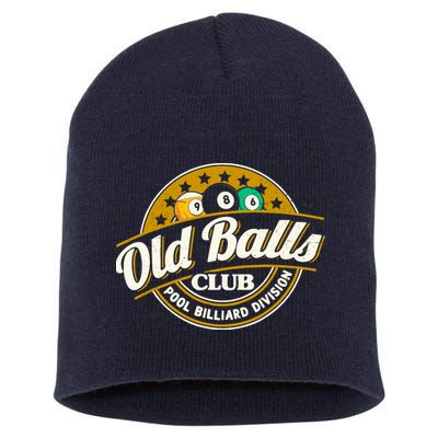 Old Balls Club Pool 8 Ball Billiards Division For Short Acrylic Beanie