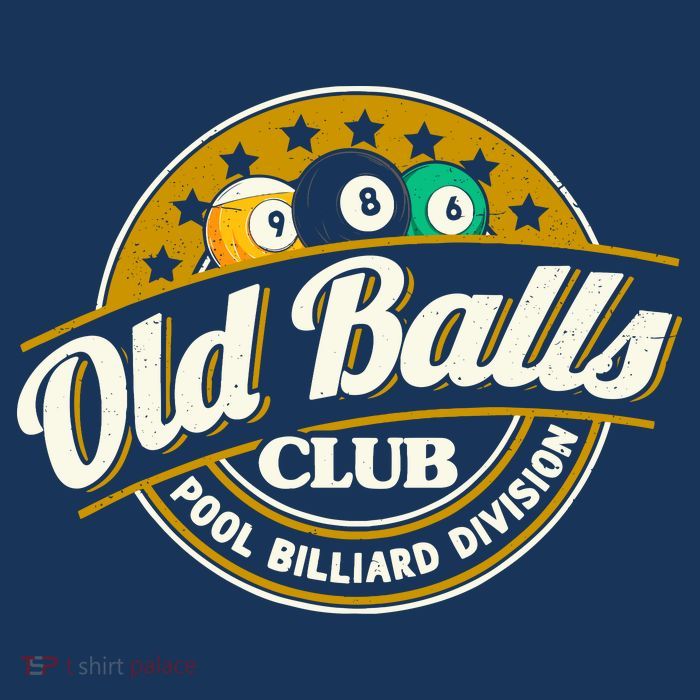 Old Balls Club Pool 8 Ball Billiards Division For Kids T-Shirt