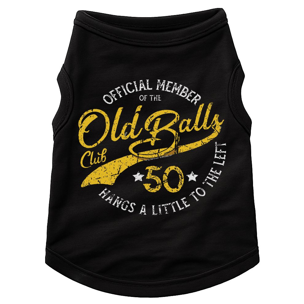 Old Balls Club 50th For 's Over The Hill Birthday Doggie Tank