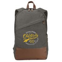 Old Balls Club 50th For 's Over The Hill Birthday Cotton Canvas Backpack