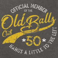 Old Balls Club 50th For 's Over The Hill Birthday Cotton Canvas Backpack